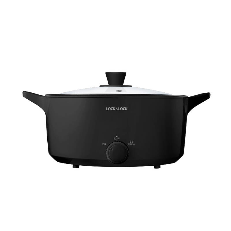 Nồi Điện Đa Năng LocknLock Versatile Hot Pot 4L, 220V, 50Hz, 1000W - M&agrave;u Đen - EJP546BLK, , large image number null